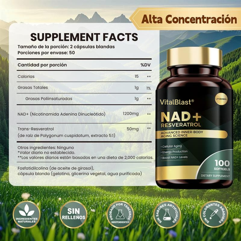 VitalBlast NAD+ Resveratrol